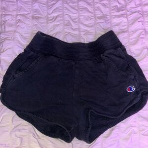 Champion Kids Dark Shorts with Logo